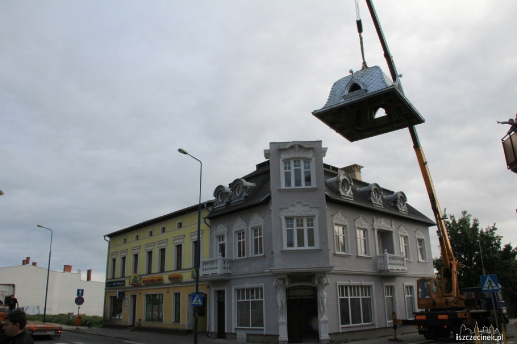 Gryf i kopuła zdobią ulicę Koszalińską