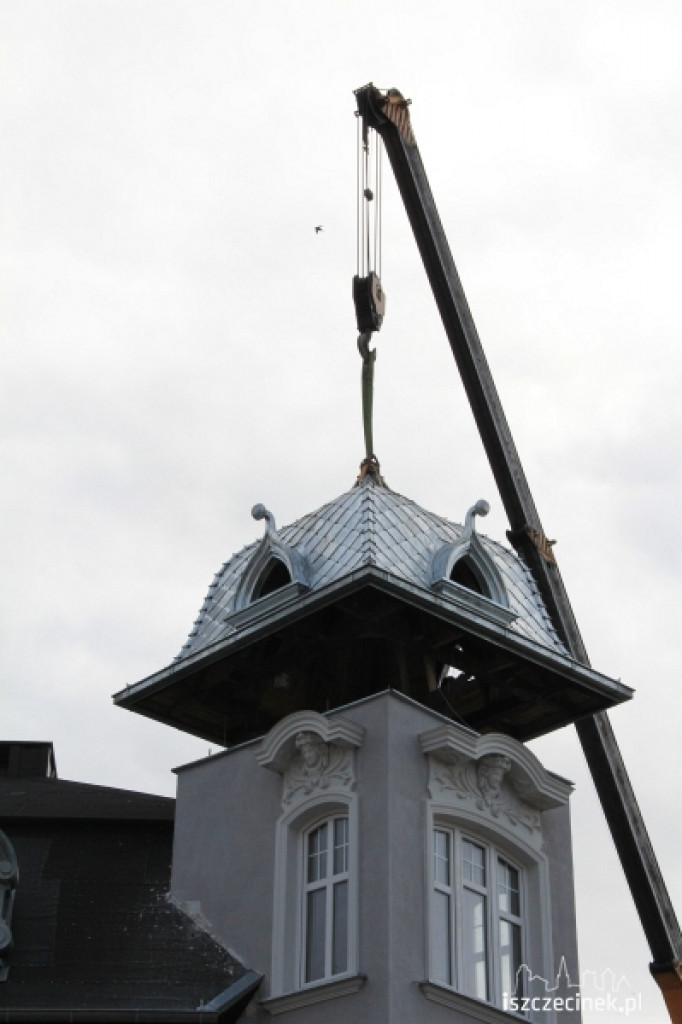Gryf i kopuła zdobią ulicę Koszalińską