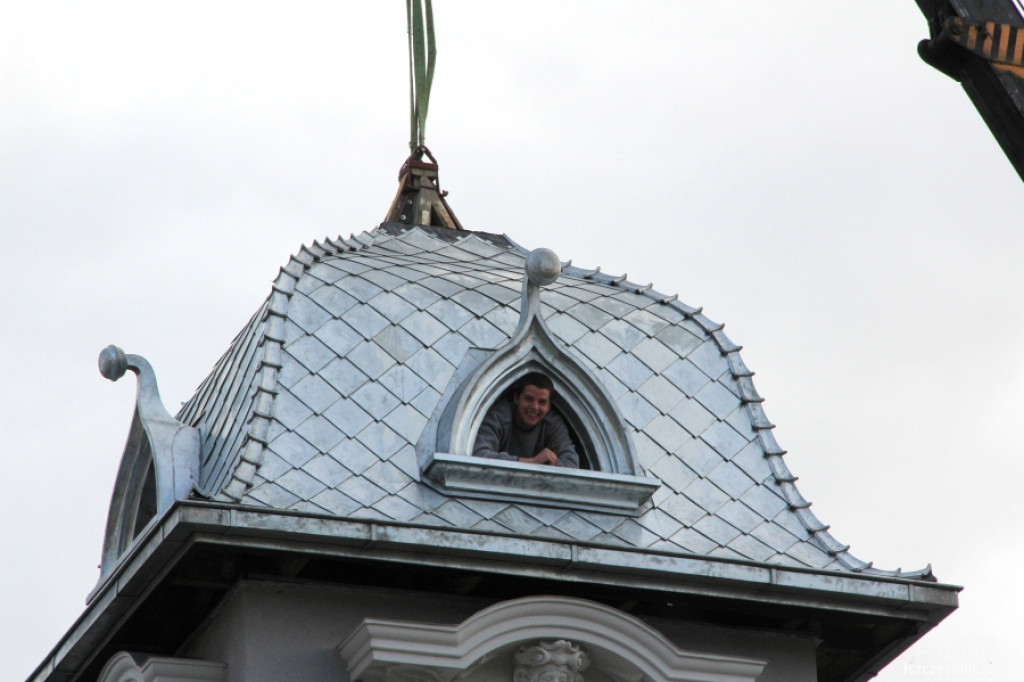 Gryf i kopuła zdobią ulicę Koszalińską