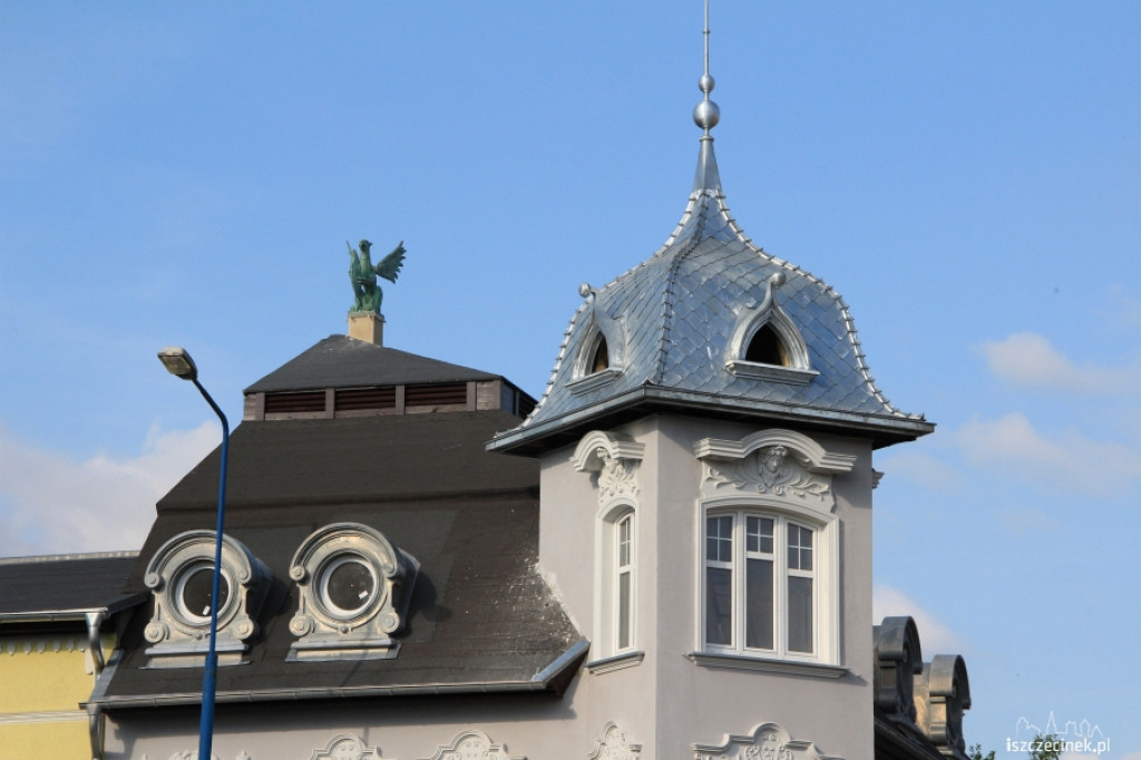 Gryf i kopuła zdobią ulicę Koszalińską