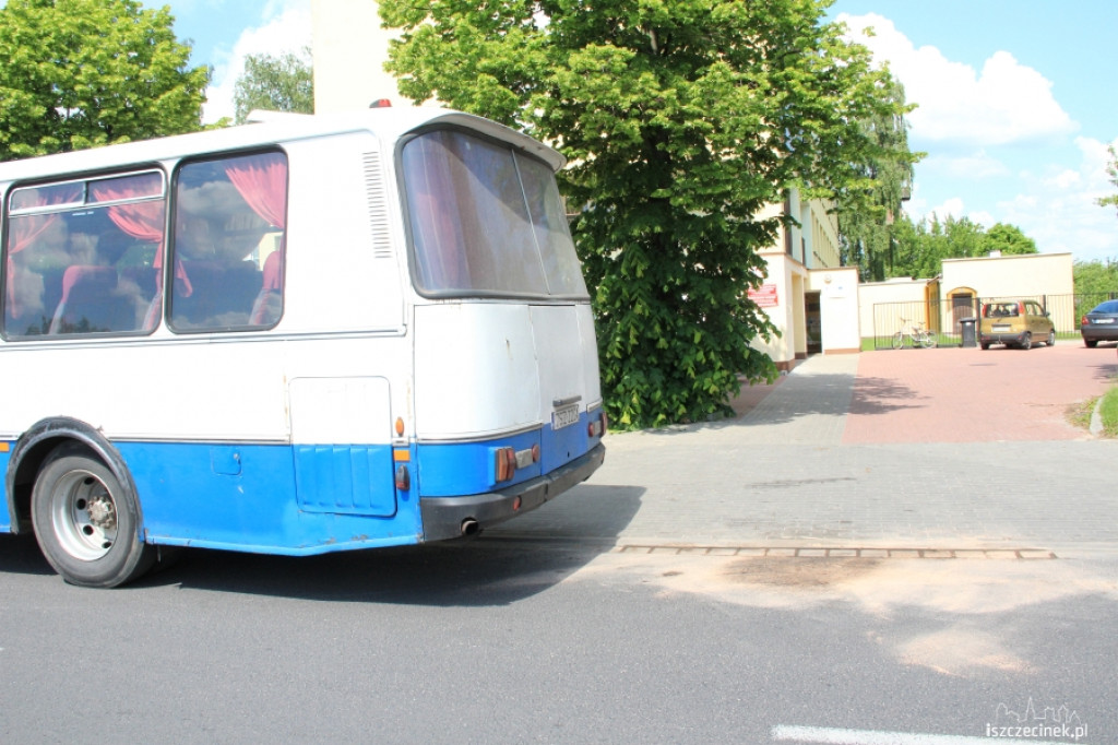Wyciek paliwa z autobusu