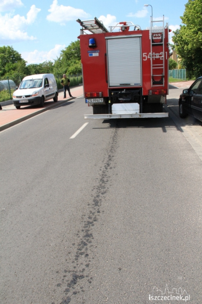 Wyciek paliwa z autobusu