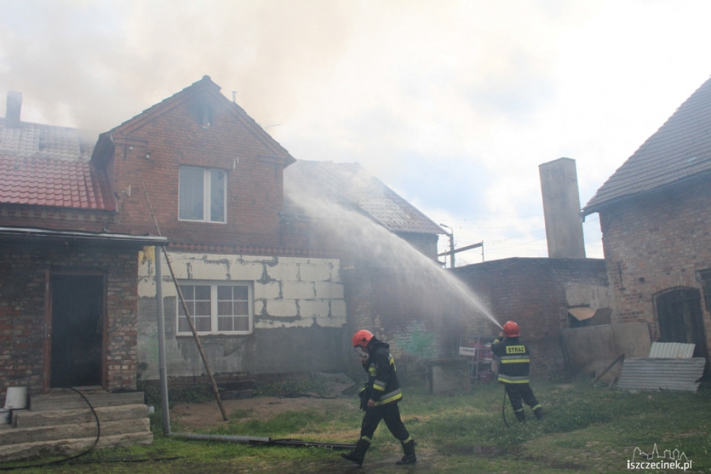 Pożar domu w Jeleninie