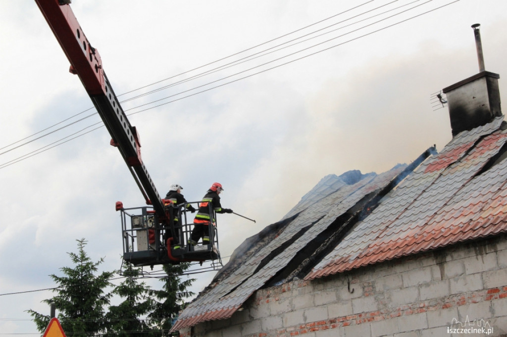 Pożar domu w Jeleninie