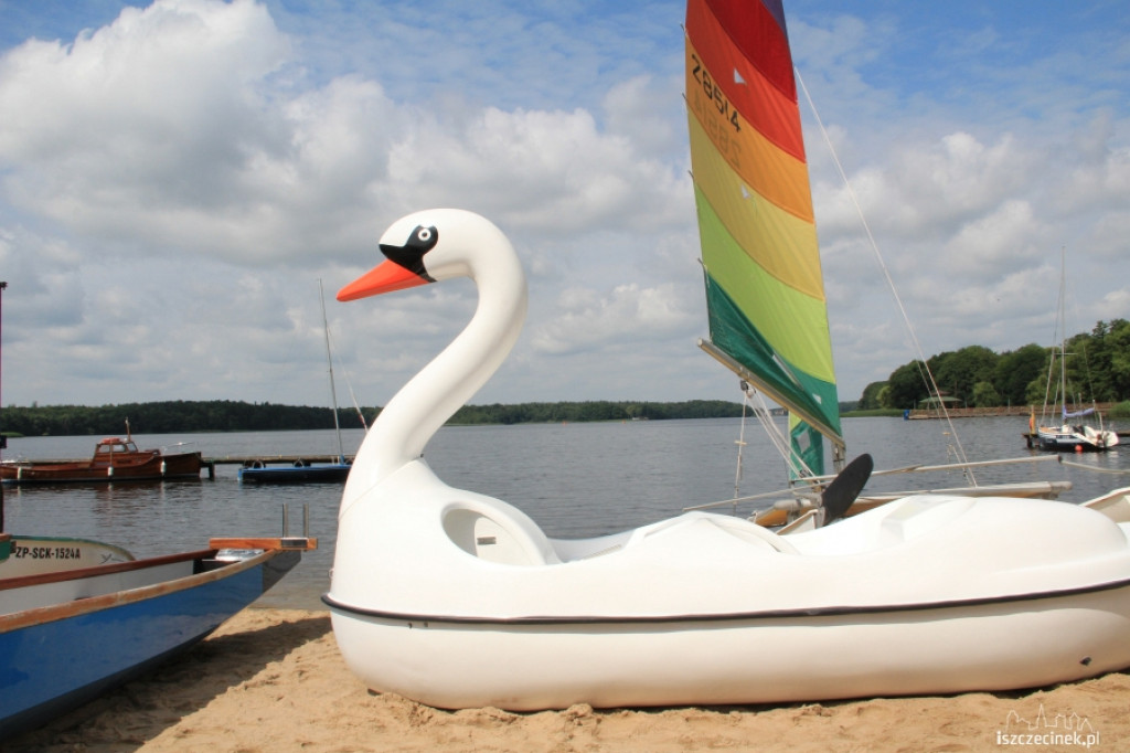 Nowe rowerki pływające w Szczecinku