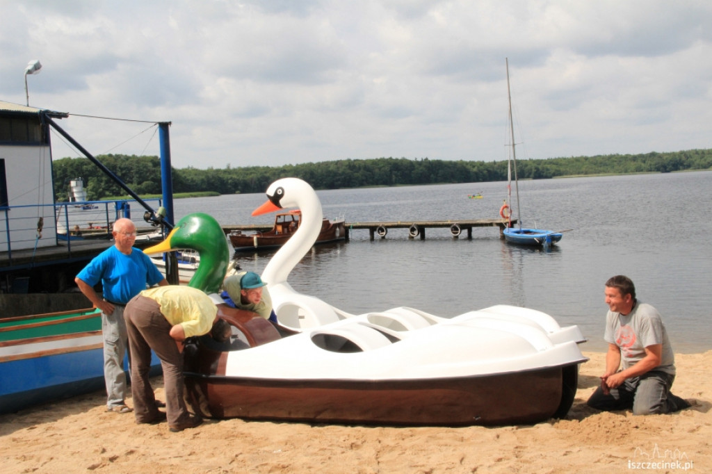 Nowe rowerki pływające w Szczecinku