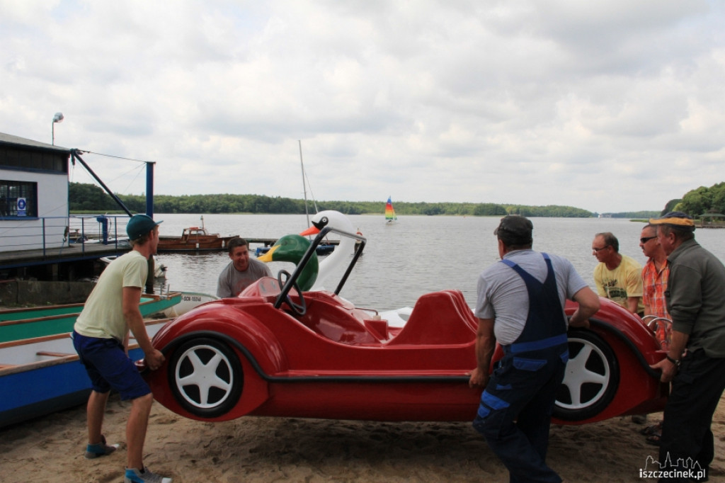 Nowe rowerki pływające w Szczecinku