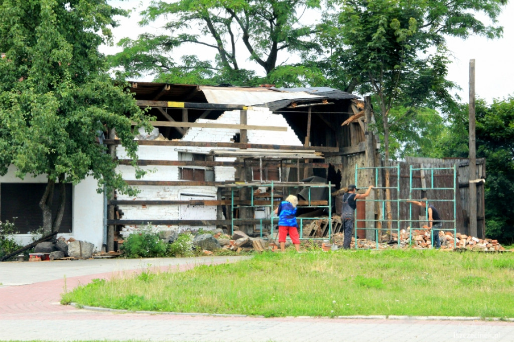 Ruina w centrum zabezpieczona