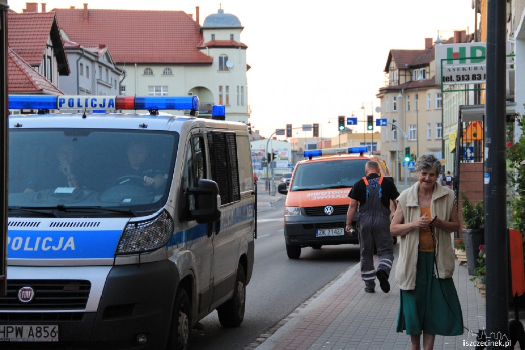 Niebezpieczny pożar skrzynki gazowej