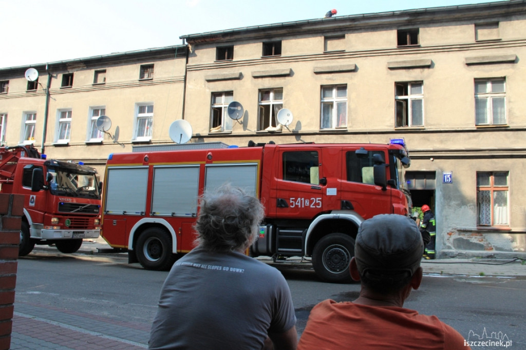 Pożar na poddaszu przy Armii Krajowej