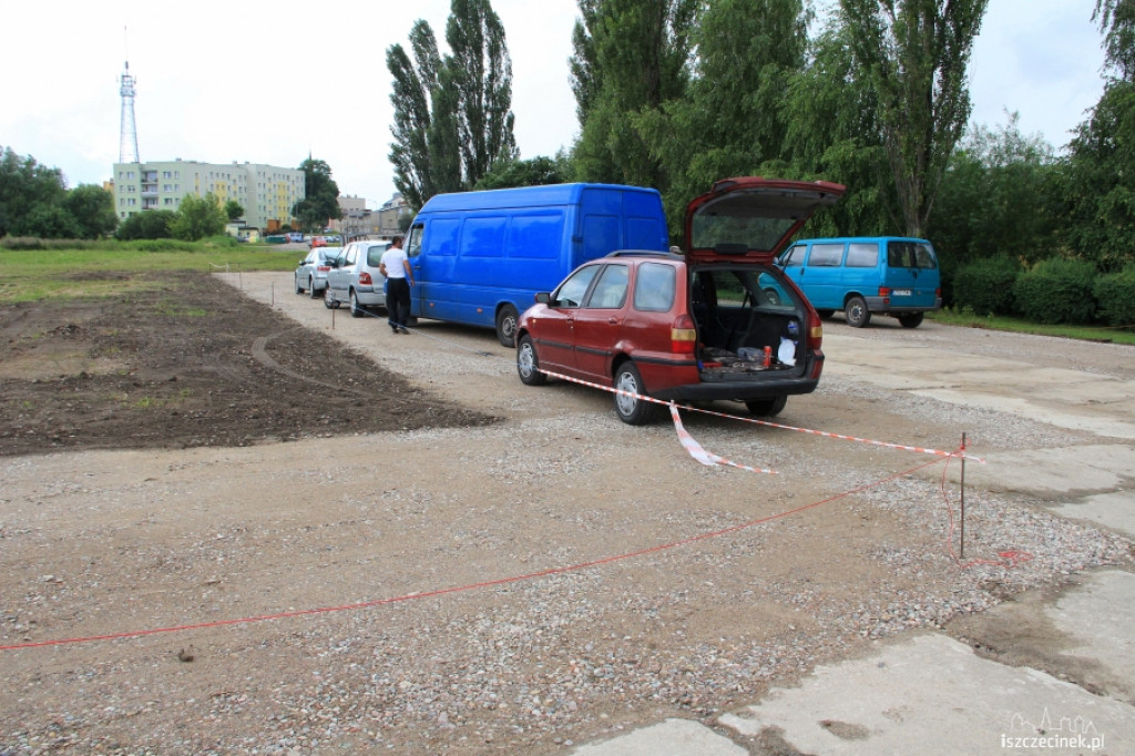 Tymczasowe targowisko w Szczecinku