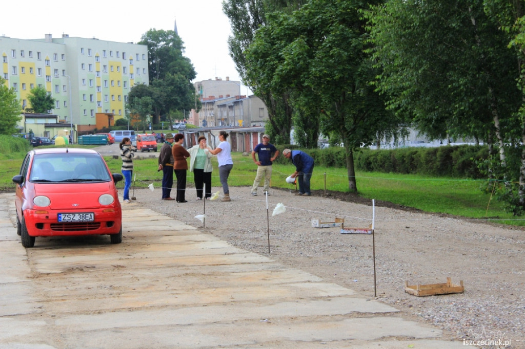 Tymczasowe targowisko w Szczecinku