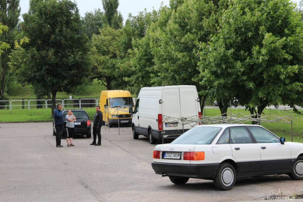 Tymczasowe targowisko w Szczecinku