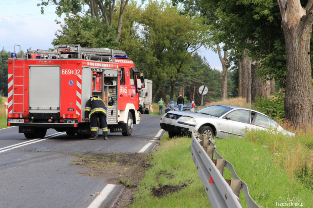 Wypadek koło Okonka