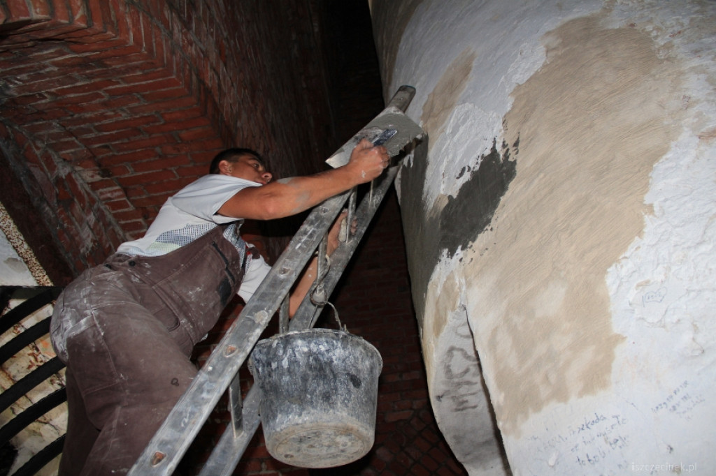 Wieża Bismarcka w remoncie