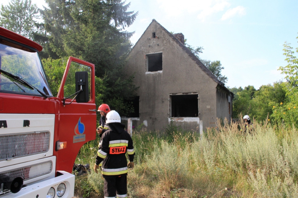 Pożar domu na Rybackiej