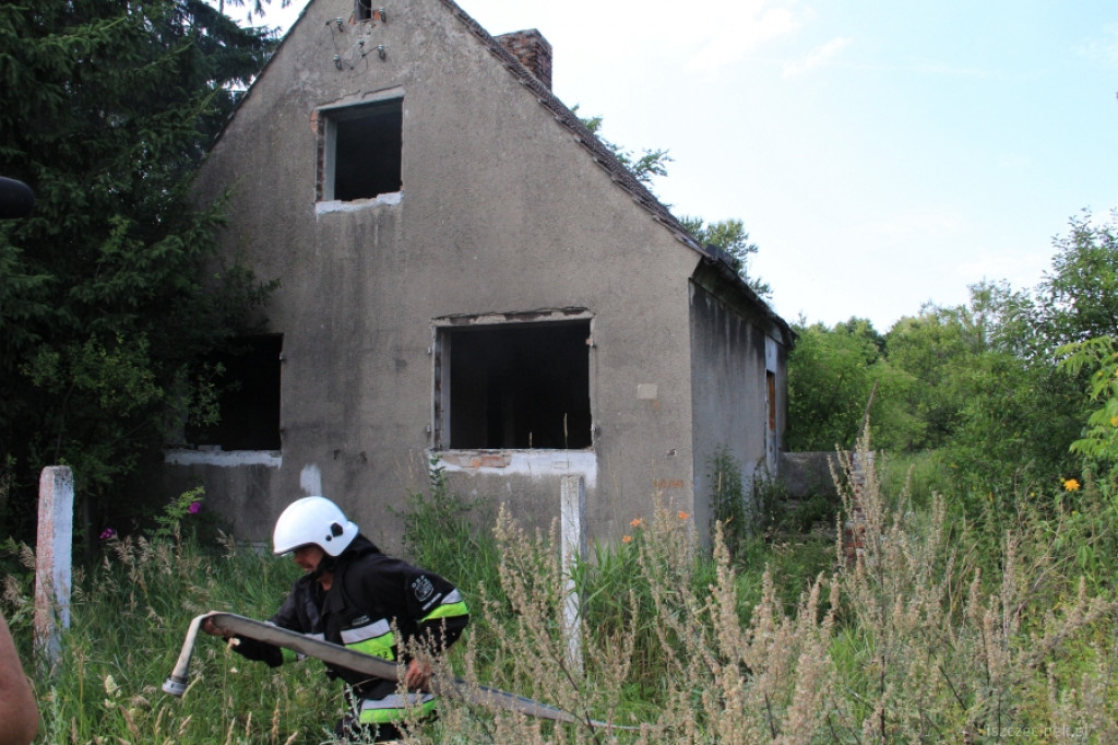 Pożar domu na Rybackiej