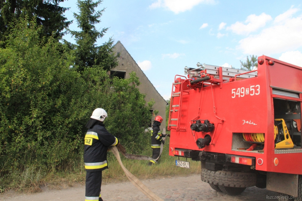 Pożar domu na Rybackiej