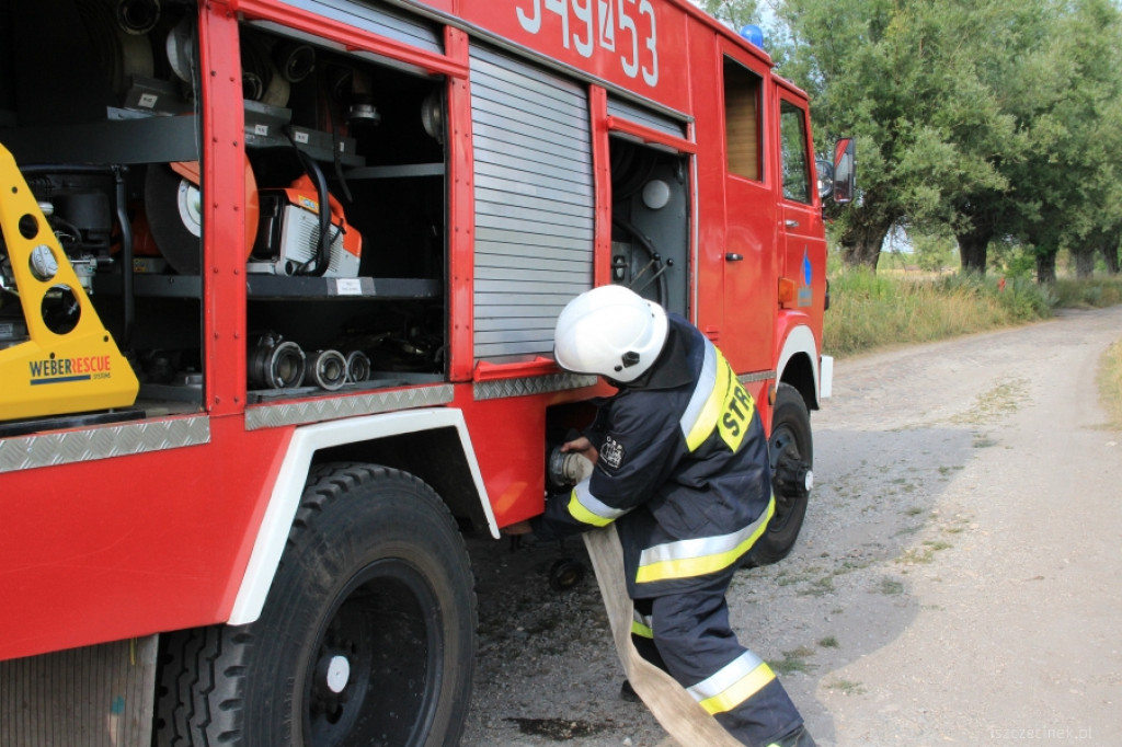 Pożar domu na Rybackiej