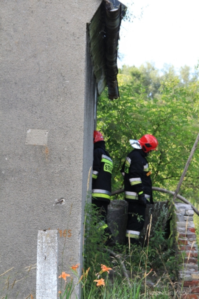 Pożar domu na Rybackiej
