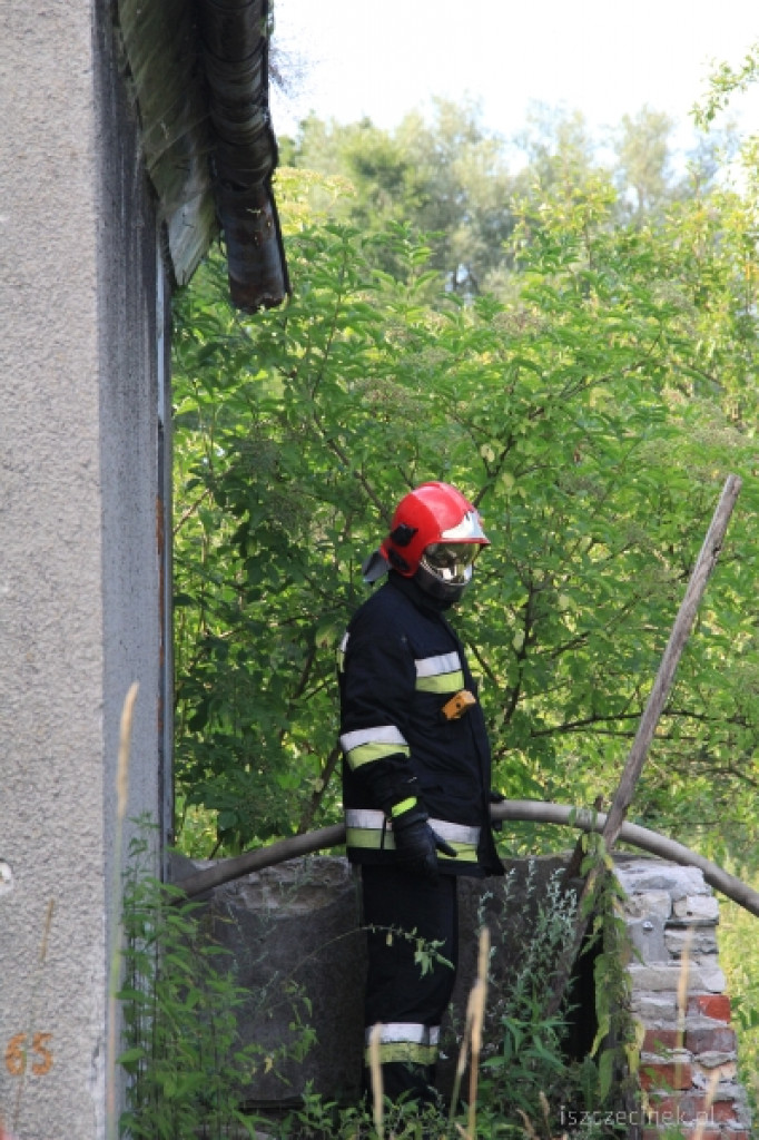 Pożar domu na Rybackiej