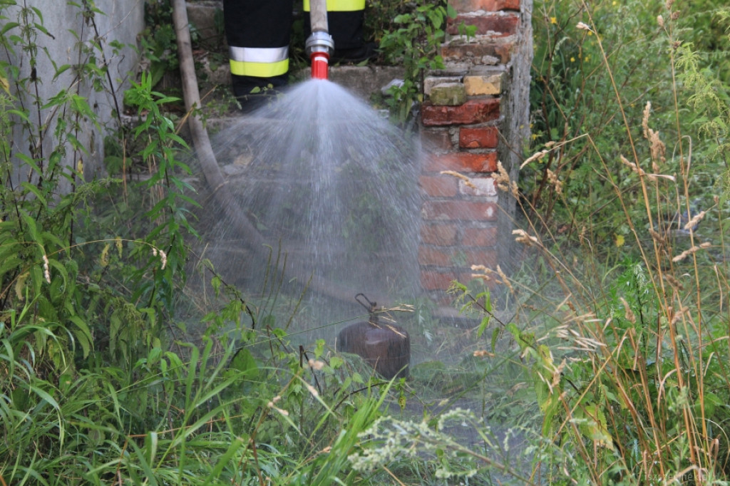 Pożar domu na Rybackiej