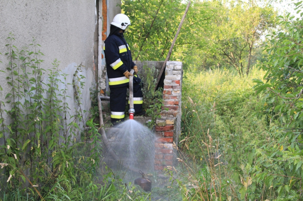 Pożar domu na Rybackiej