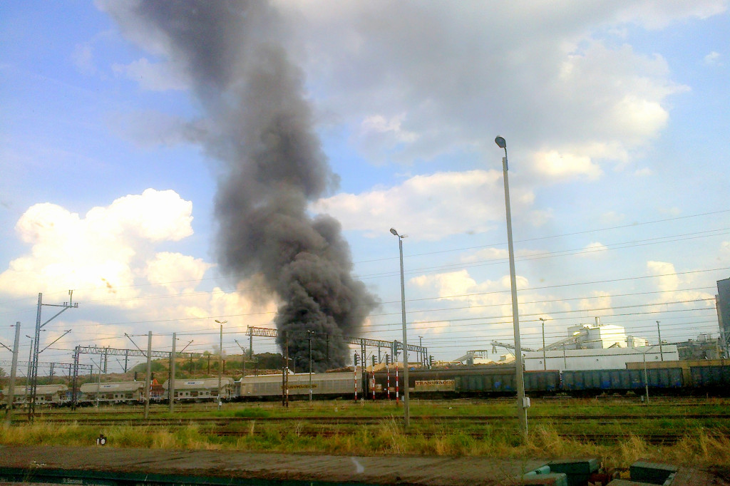 Pożar w Krono - fot. Czytelnicy
