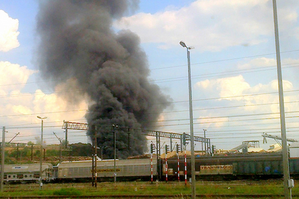 Pożar w Krono - fot. Czytelnicy