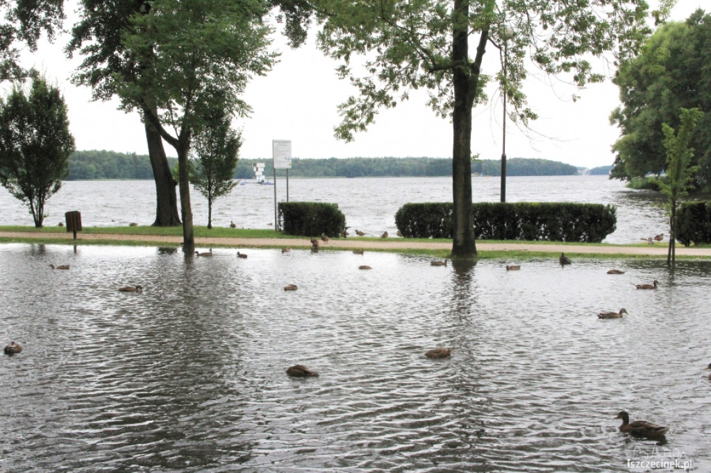 Intensywne opady zalały park