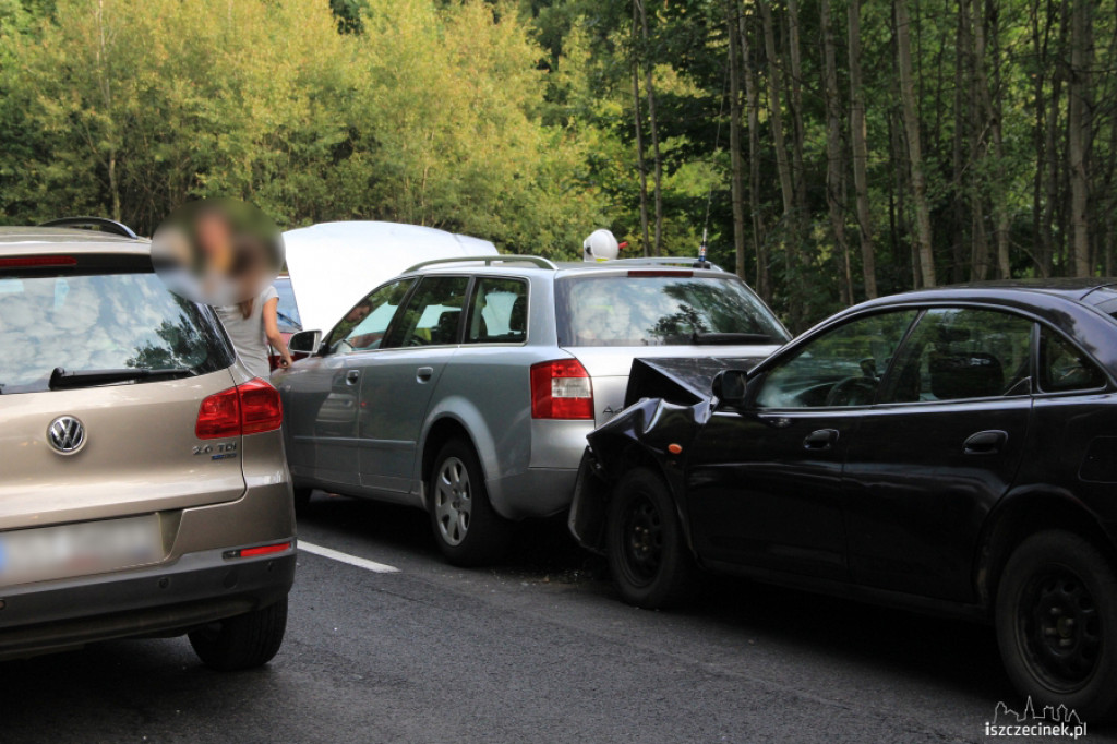 Karambol na ?jedenastce? przed Szczecinkiem