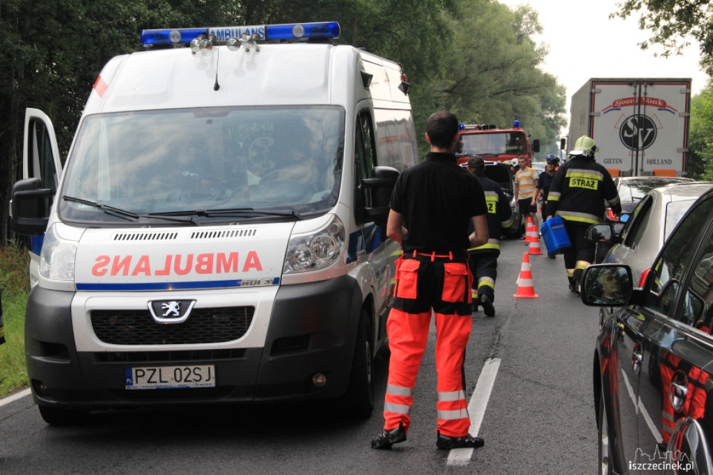 Karambol na ?jedenastce? przed Szczecinkiem