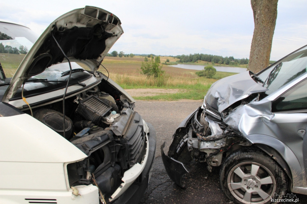 Dwa wypadki koło Sitna