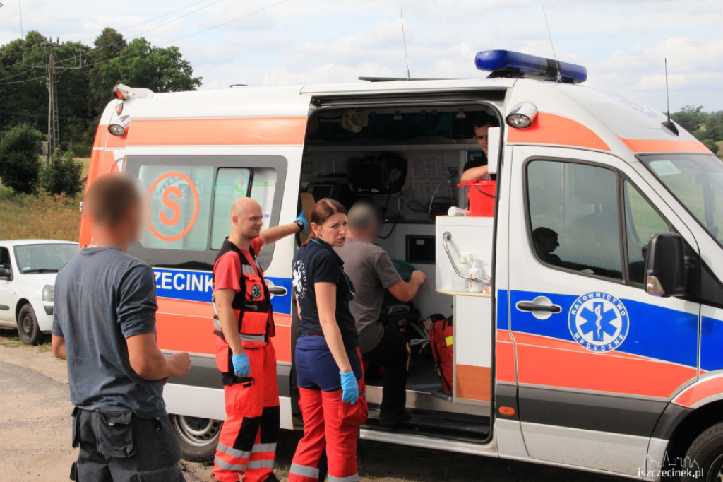 Dwa wypadki koło Sitna