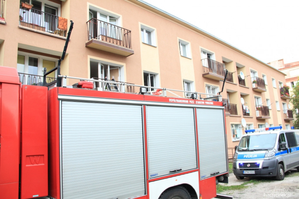 Przypalony garnek na ul. Sadowej w Szczecinku