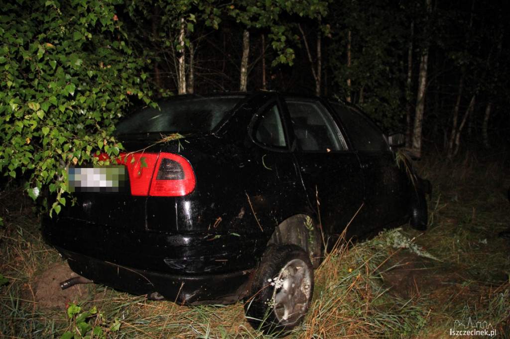 Rozbity Seat przed Radomyślem