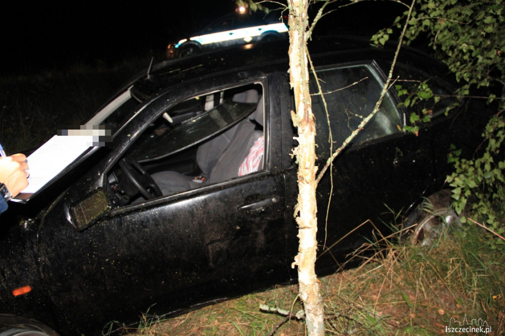 Rozbity Seat przed Radomyślem