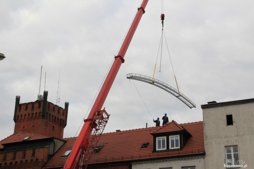 Zadaszenie dziedzińca ratusza w Szczecinku