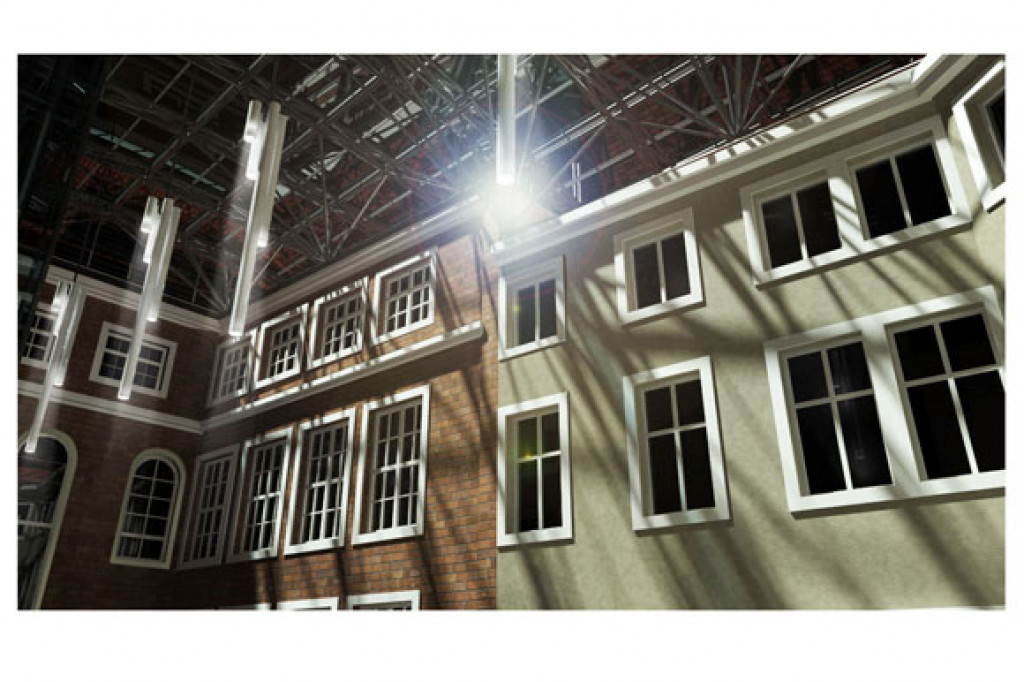 Zadaszenie dziedzińca ratusza w Szczecinku