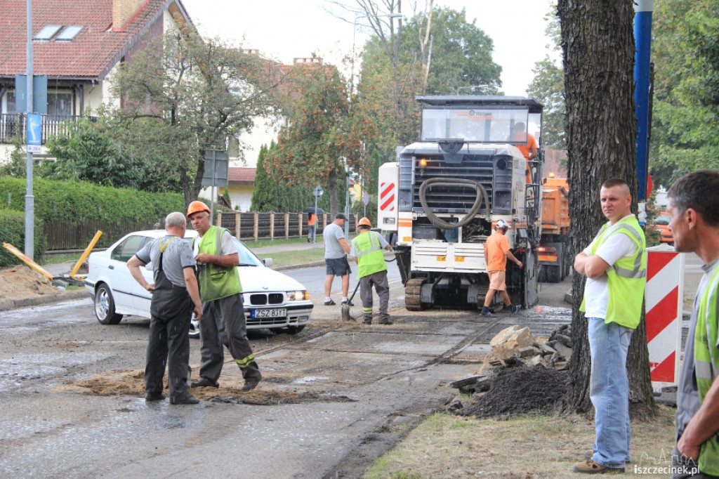 Drogowcy wkroczyli na ul. Kościuszki w Szczecinku