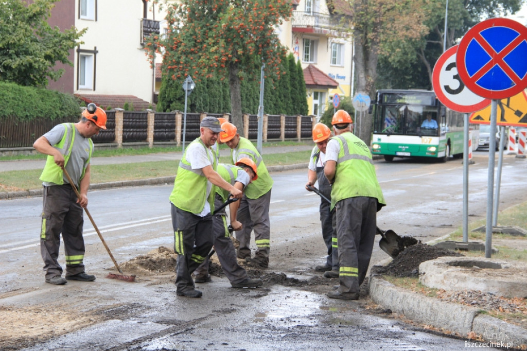 Drogowcy wkroczyli na ul. Kościuszki w Szczecinku