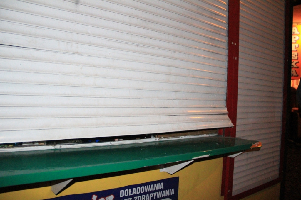 Próba włamania do kiosku na Kościuszki