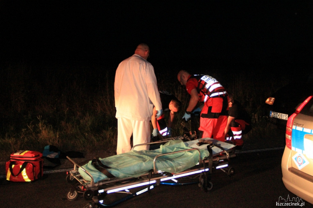 Sarna wybiegła przed motocykl. Kierowca w szpitalu