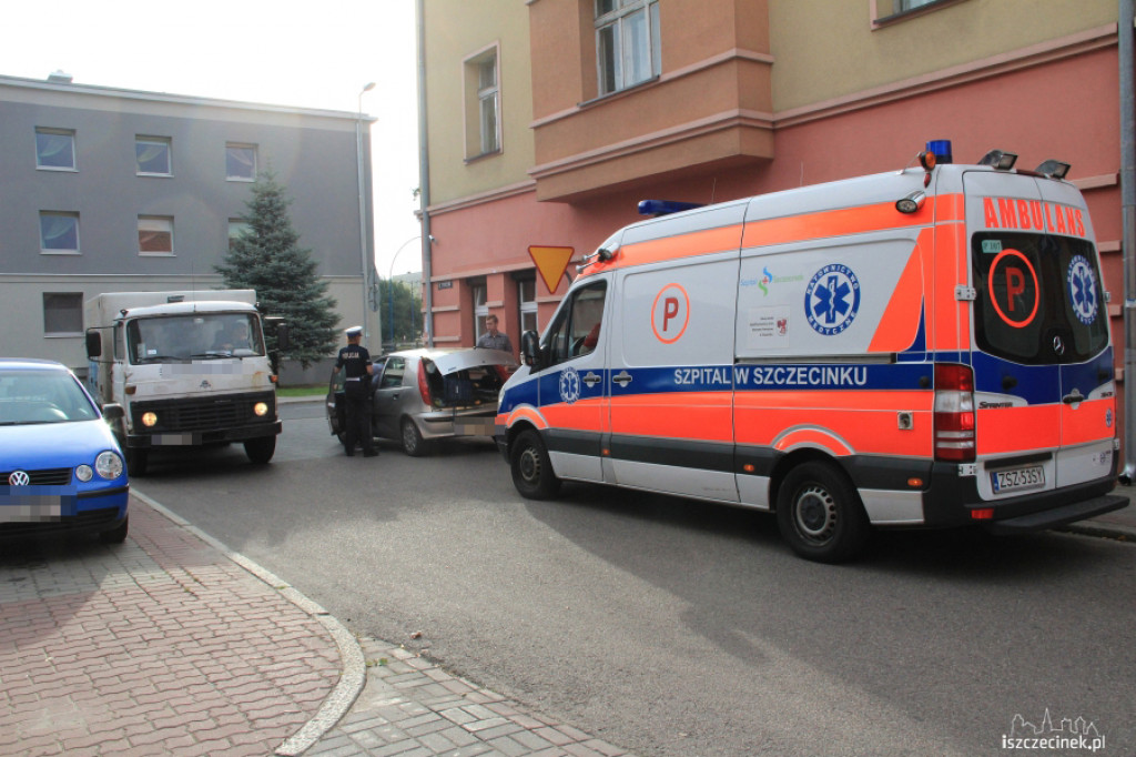 Potrącona rowerzystka na Maja