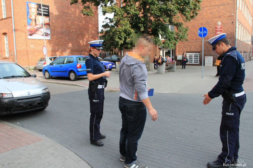 Potrącona rowerzystka na Maja