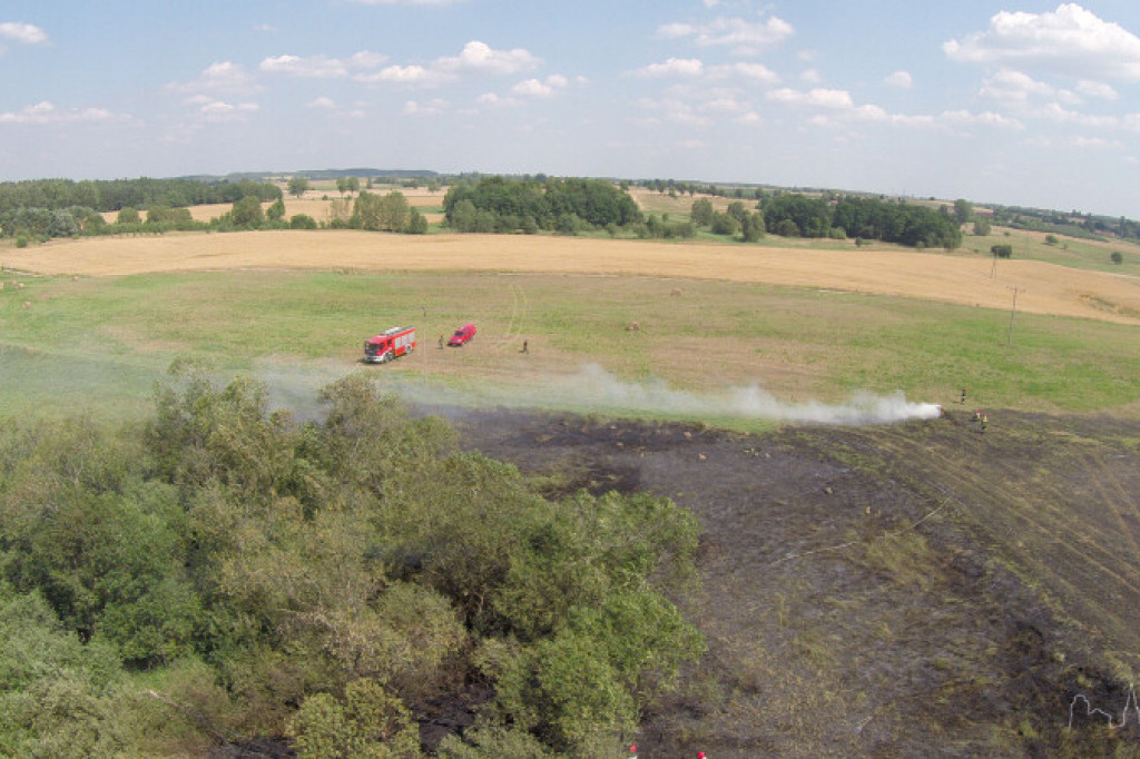 Pożar w okolicy Parsęcka