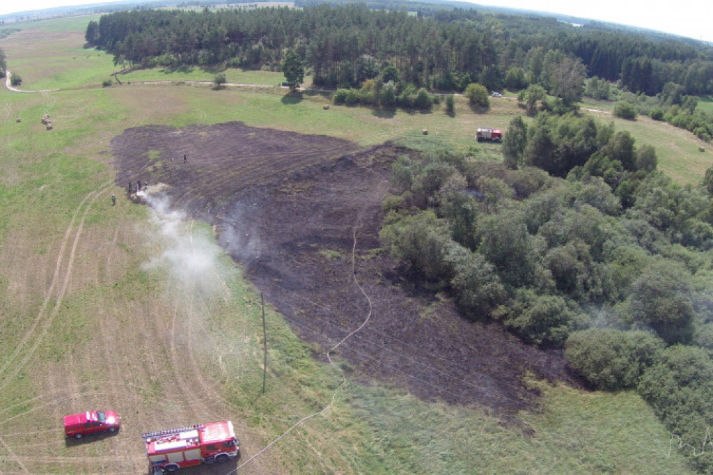 Pożar w okolicy Parsęcka