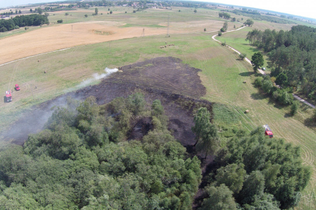 Pożar w okolicy Parsęcka