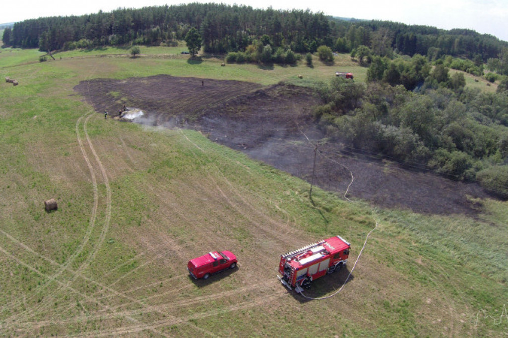 Pożar w okolicy Parsęcka