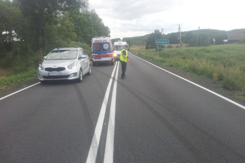 Wypadek w Pietrzykowie